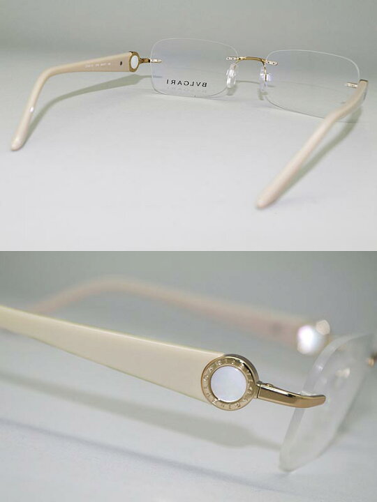 楽天市場】BVLGARI めがね ゴールド 縁無し/フチ無し ブルガリ メガネ 