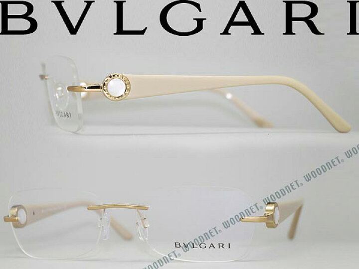 楽天市場】BVLGARI めがね ゴールド 縁無し/フチ無し ブルガリ メガネ 