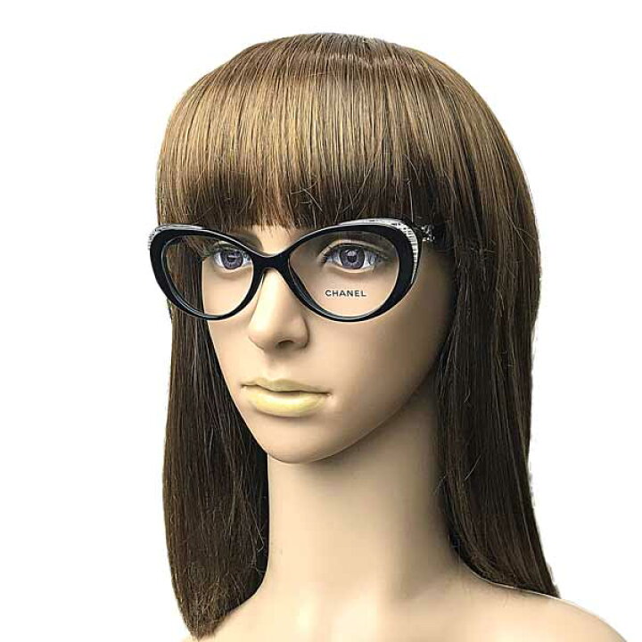 楽天市場】CHANEL メガネフレーム シャネル レディース ブラック  