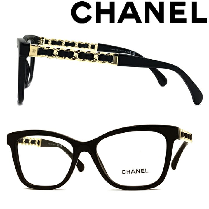 Chanel 3438 Glasses Black Square Women