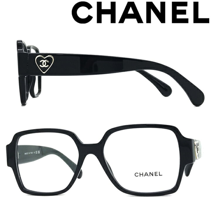 楽天市場】CHANEL メガネフレーム シャネル レディース ブラック 眼鏡  