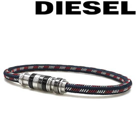 DIESEL ブレスレット ディーゼル メンズ&レディース ネイビー×レッド×シルバー ブレスレット DX11840401 ブランド 男性用 女性用