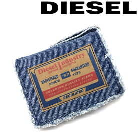 DIESEL 財布 ディーゼル メンズ&レディース 二つ折り ブルーデニム X08801-P4654-H1940 ブランド