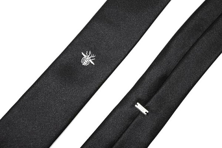 楽天市場】ネクタイ DIOR HOMME BEE（蜂）刺繍ナロータイ ブラック  