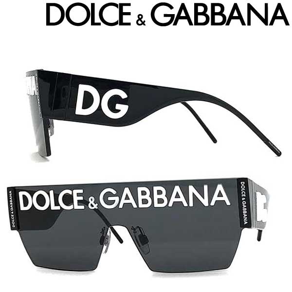 DOLCE&GABBANA サングラス ドルチェ&ガッバーナ メンズ&レディース UVカット ブラック ロゴ 0DG-2233-01-87 ブランド