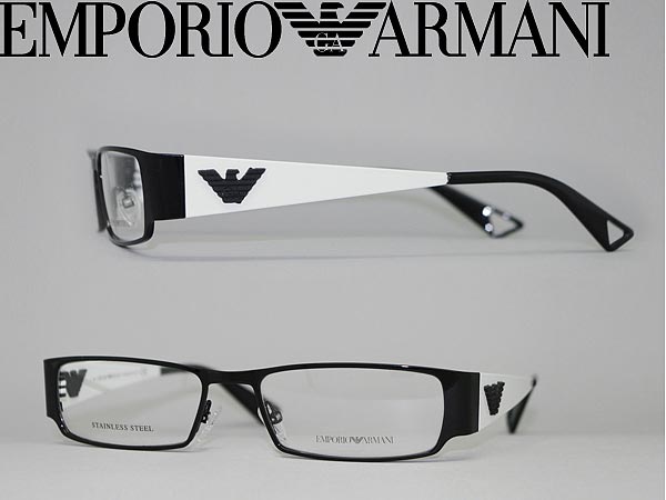 楽天市場】エンポリオアルマーニ 眼鏡 ブラック×ホワイト EMPORIO
