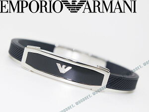EMPORIO ARMANI ブレスレット エンポリオアルマーニ ブラック×シルバー アクセサリー EGS1543040 ブランド/メンズ&レディース/男性用&女性用