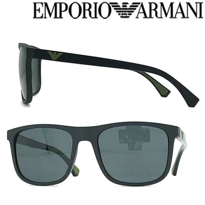 楽天市場 Emporio Armani サングラス Uvカット エンポリオアルマーニ メンズ レディース ブラック Emp Ea 4129 5042 87 ブランド Woodnet 楽天市場店