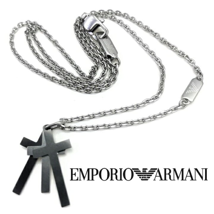 楽天市場】【在庫処分特価】EMPORIO ARMANI クロスネックレス 