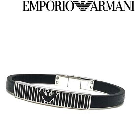 EMPORIO ARMANI ブレスレット エンポリオアルマーニ メンズ&レディース ブラック×マットシルバー EGS2728040 ブランド