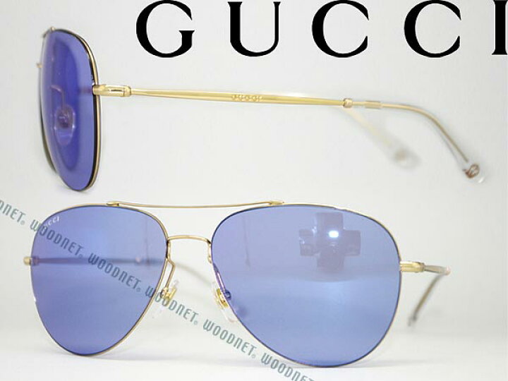 楽天市場】GUCCI サングラス グッチ パープル ティアドロップ型 GUC-GG 