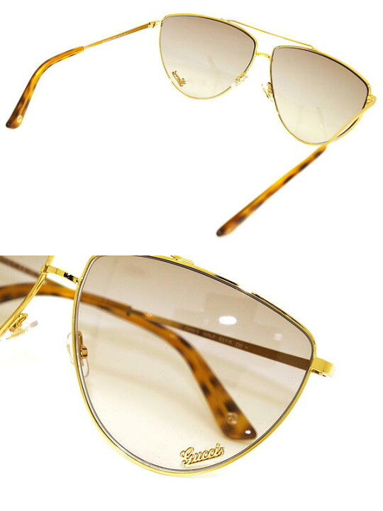 楽天市場】グッチ グラデーションブラウンサングラス GUCCI GUC-GG 