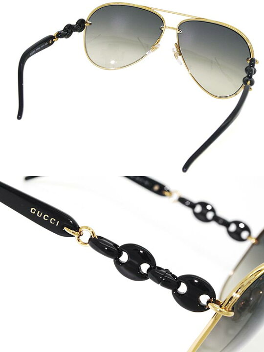 楽天市場】GUCCI サングラス グラデーションブラック ティアドロップ型  