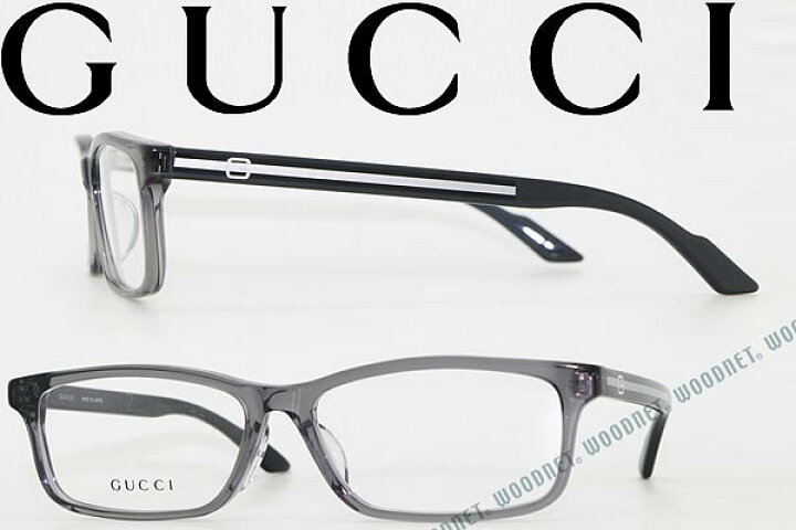 楽天市場】グッチ めがね クリアグレー GUCCI メガネフレーム 眼鏡 GG  