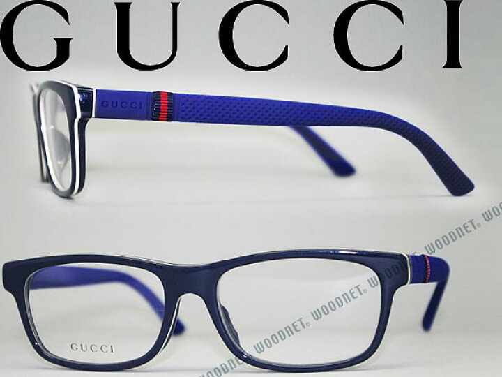 楽天市場】グッチ 眼鏡 ネイビー GUCCI メガネフレーム めがね GG 