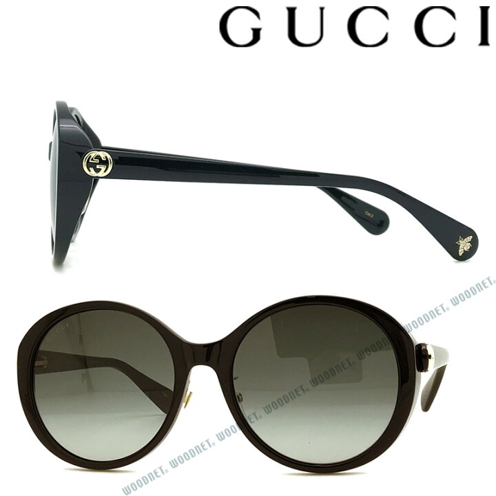 楽天市場 Gucci サングラス Uvカット グッチ メンズ レディース グラデーションブラック Guc Gg 0370sk 001 ブランド Woodnet 楽天市場店