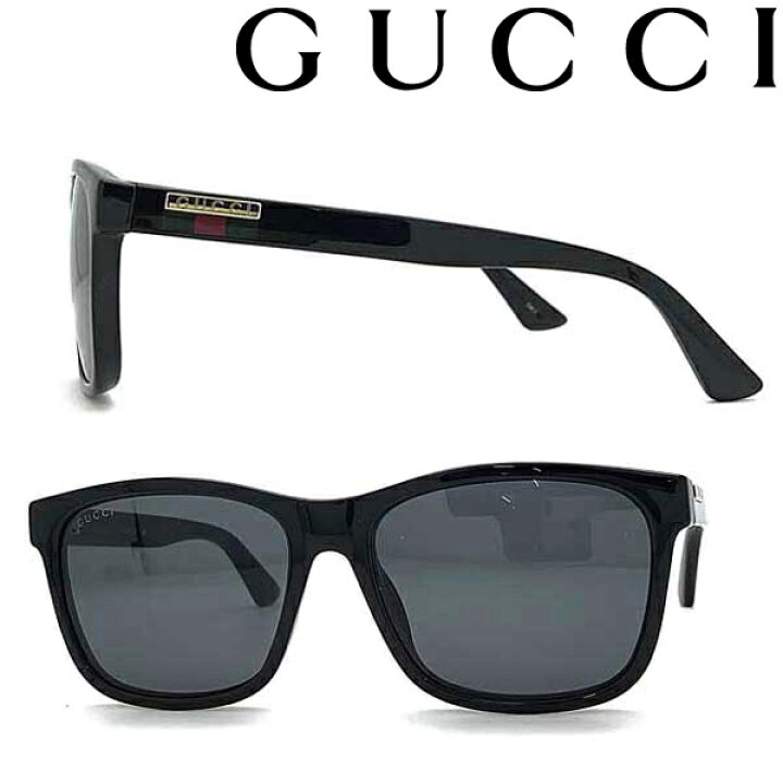 楽天市場 Gucci サングラス グッチ メンズ レディース ブラック Guc Gg 0746s 001 ブランド Woodnet 楽天市場店