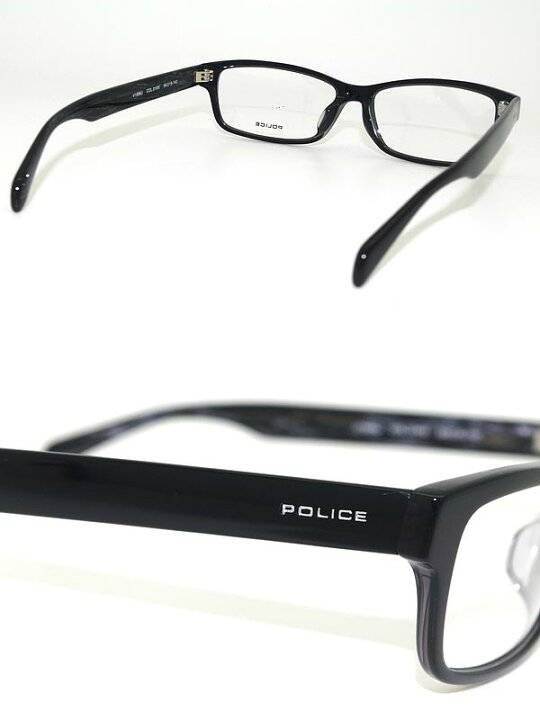 楽天市場】めがね POLICE ブラック ポリス メガネフレーム 眼鏡 POLICE 