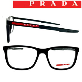 PRADA LINEA ROSSA メガネフレーム プラダリネアロッサ メンズ&レディース ブラック 眼鏡 0PS-07OV-1AB1O1 ブランド （ 旧 プラダスポーツ/PRADA SPORT）