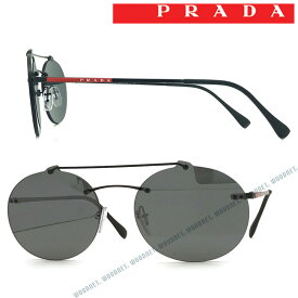 PRADA LINEA ROSSA サングラス UVカット プラダリネアロッサ メンズ&レディース ブラックミラー 縁なし 0PS-56TS-1AB5LO ブランド