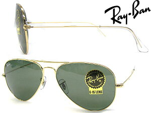 RayBan �T���O���X ���C�o�� �����Y&���f�B�[�X AVIATOR �e�B�A�h���b�v �u���b�N 0RB-3025-L0205 �u�����h