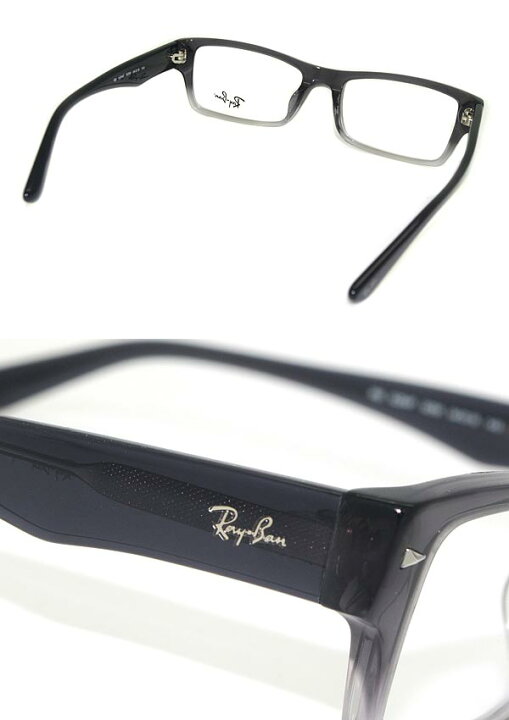 楽天市場】メガネフレーム RayBan クリアブラック スクエア型 レイバン 