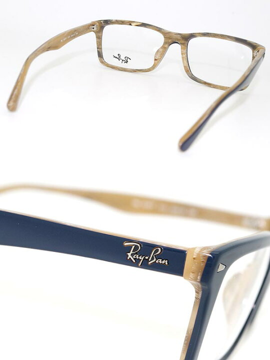 楽天市場】RayBan めがね ネイビー スクエア型 レイバン 眼鏡 rx-5287F  