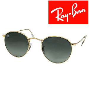 RayBan �T���O���X ���C�o�� �����Y&���f�B�[�X ROUND METAL �O���f�[�V�����u���b�N rb-3447-001-71 �u�����h
