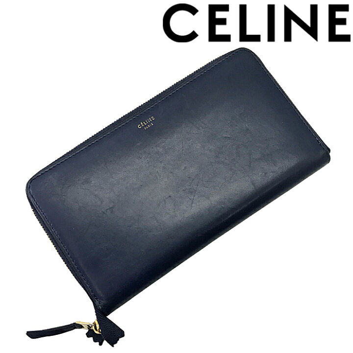 楽天市場】【中古】CELINE 長財布 セリーヌ【やや傷や使用感あり 
