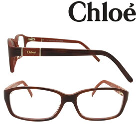 【中古】Chloe メガネフレーム クロエ 【ほぼ新品】メンズ&レディース CE2030A 218 マーブルブラウン×レッド 眼鏡 R-CHLOE-E-0060-04 ブランド