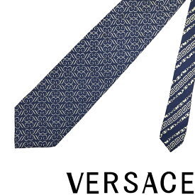 【中古】VERSACE ネクタイ ベルサーチ ヴェルサーチェ 【非常に良い】メンズ ブルー 【剣先幅：9cm】R-VE-T-0060-03 ブランド