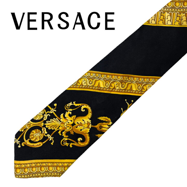 楽天市場】【中古】VERSACE ネクタイ ベルサーチ ヴェルサーチェ【傷や 