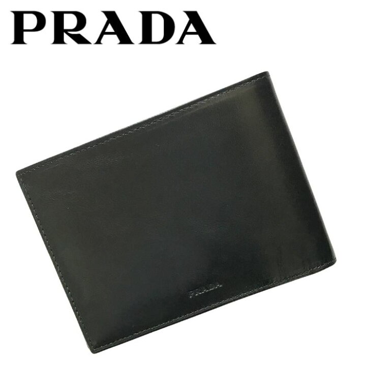 楽天市場】【中古】PRADA プラダ メンズ 二つ折り 財布【非常に良い 