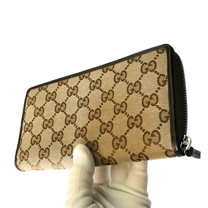 楽天市場】【中古】GUCCI グッチ 長財布【非常に良い】307980 ベージュ  