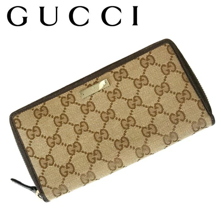 楽天市場】【中古】GUCCI グッチ 長財布【非常に良い】307980 ベージュ  