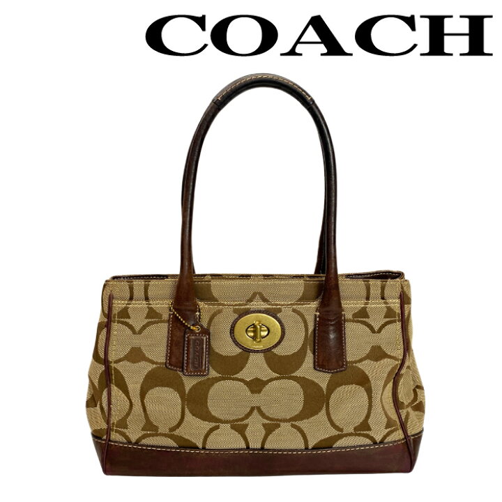 楽天市場】【中古】COACH トートバッグ コーチ 【やや傷や使用感あり 