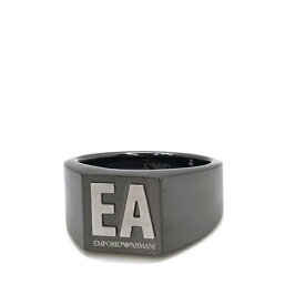 EMPORIO ARMANI リング・指輪 エンポリオアルマーニ メンズ&レディース ロゴ マットガンメタル EGS2755060 ブランド