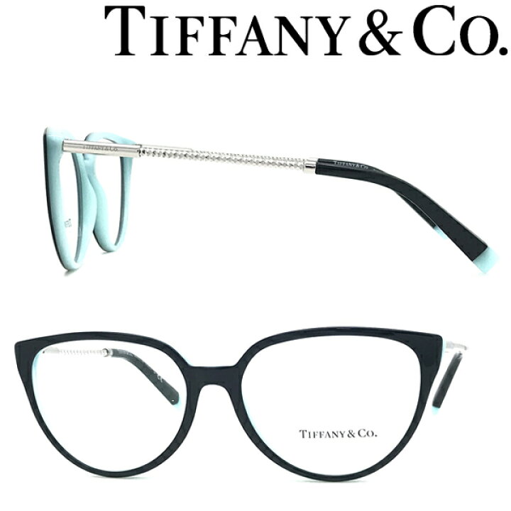 定価45,700円！》TIFFANY／ティファニー ブラック×シルバー メガネ 轢く
