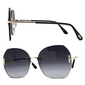 TOM FORD サングラス トムフォード メンズ&レディース ブラック 縁無しサングラス 2pt 00TF-0810K-28B ブランド