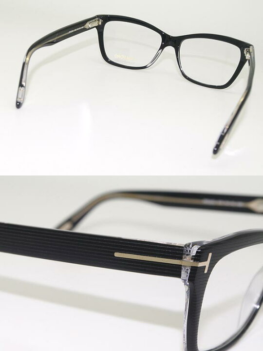楽天市場】TOM FORD メガネフレーム ブラック×クリア トムフォード 