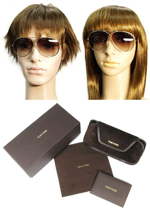 楽天市場】TOM FORD グラデーションブラウン ティアドロップサングラス 