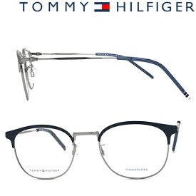 TOMMY HILFIGER メガネフレーム トミーヒルフィガー メンズ&レディース マットネイビー×ガンメタルシルバー 眼鏡 TH1899F-KUO ブランド