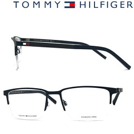 TOMMY HILFIGER メガネフレーム トミーヒルフィガー メンズ&レディース マットネイビー 眼鏡 TH1917-FLL ブランド