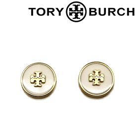 TORY BURCH ピアス トリーバーチ レディース キラ エナメル サークル スタッズ アイボリー×ゴールド 64885-110 ブランド