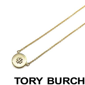 TORY BURCH ネックレス トリーバーチ レディース キラ エナメル ペンダント ゴールド×アイボリー 64936-110