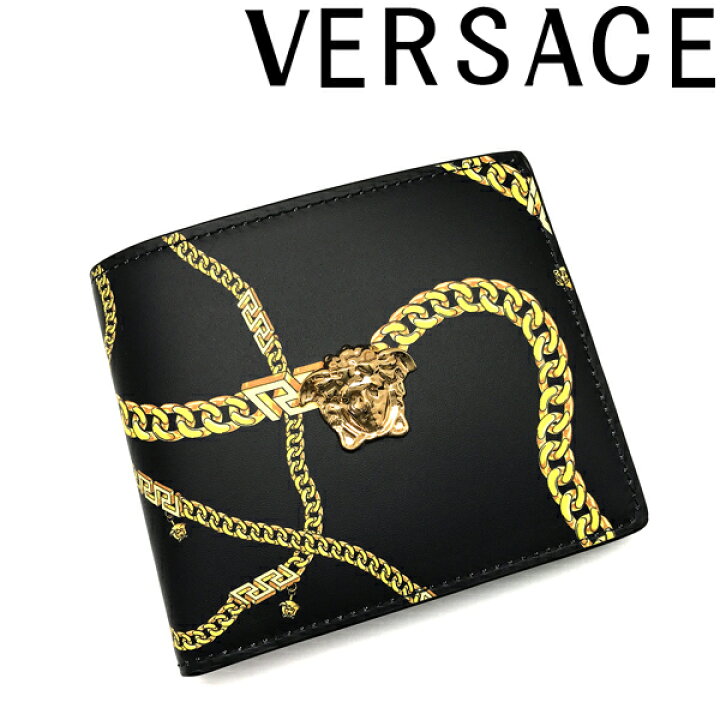 楽天市場】VERSACE 二つ折り財布 ベルサーチ ヴェルサーチェ メンズ 