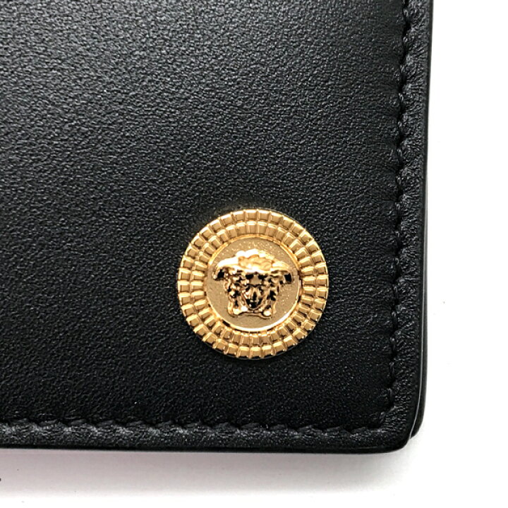 ヴェルサーチェ  二つ折り財布 DPU6737 VERSACE（ヴェルサーチェ） 財布 ベルサーチ メドゥーサ 二つ折り レザー ブルー×ゴールド DPU6737-1A03190-1UC3V :  WOODNET - 通販 - Yahoo!ショッピング 