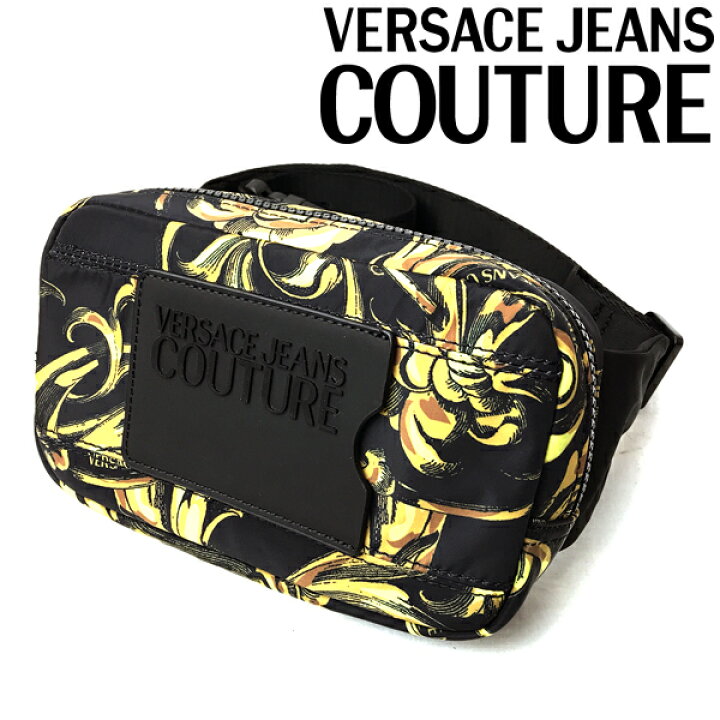 楽天市場】VERSACE JEANS COUTURE ウェストポーチ ボディバッグ ベルト 