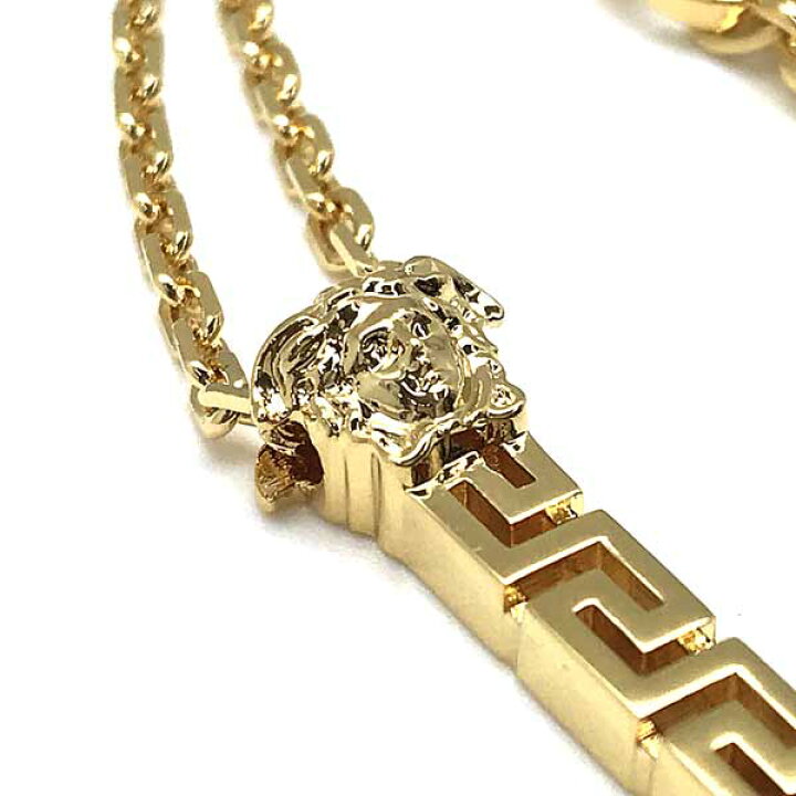 楽天市場 Versace ネックレス ベルサーチ メンズ レディース ゴールド ロゴプレート Dg177 Djmt D00h Woodnet 楽天市場店
