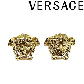 VERSACE ピアス ベルサーチ ヴェルサーチェ 【在庫処分価格】メンズ＆レディース シャンパンゴールド メドゥーサ ロゴ DG2E533-DJMT-D00OC ブランド